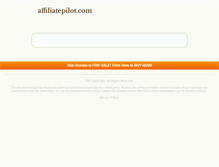 Tablet Screenshot of affiliatepilot.com